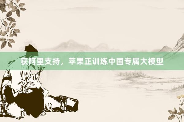 获阿里支持，苹果正训练中国专属大模型