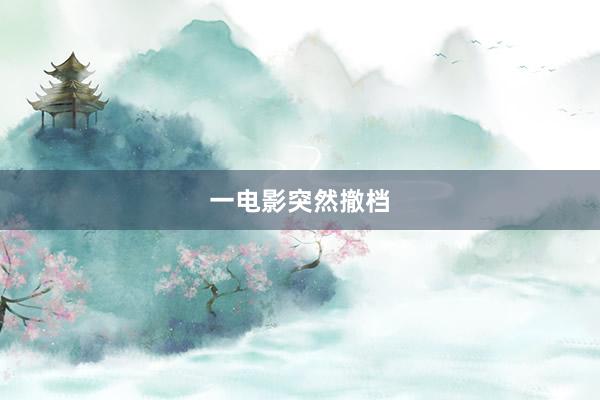 一电影突然撤档