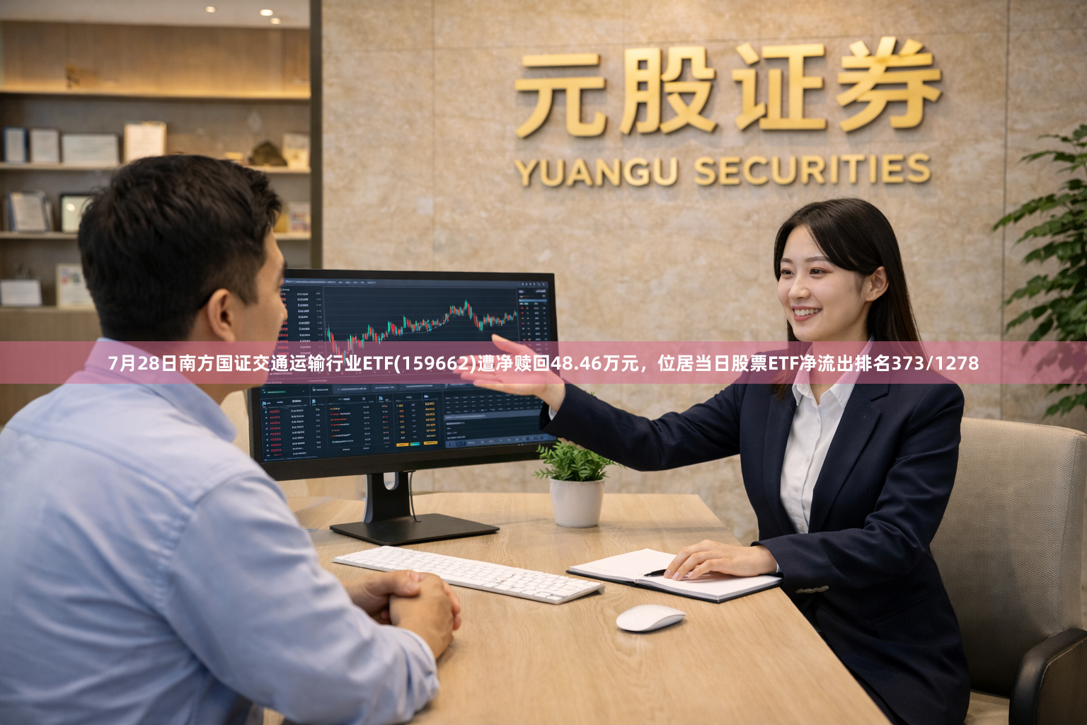 7月28日南方国证交通运输行业ETF(159662)遭净赎回48.46万元，位居当日股票ETF净流出排名373/1278