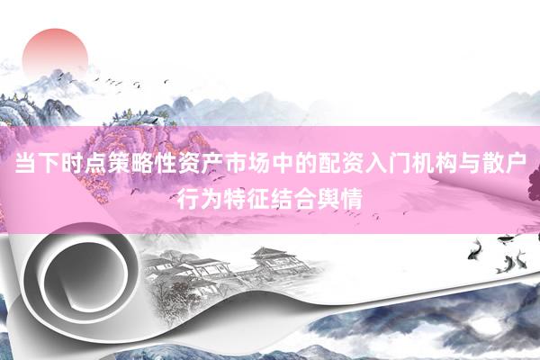 当下时点策略性资产市场中的配资入门机构与散户行为特征结合舆情