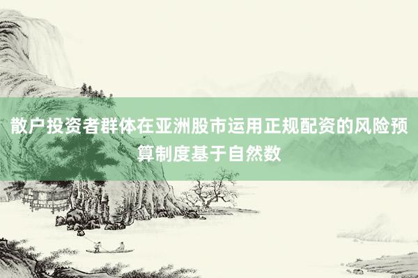 散户投资者群体在亚洲股市运用正规配资的风险预算制度基于自然数