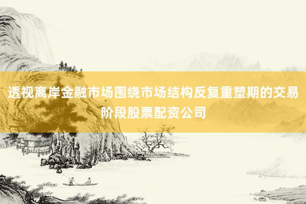 透视离岸金融市场围绕市场结构反复重塑期的交易阶段股票配资公司