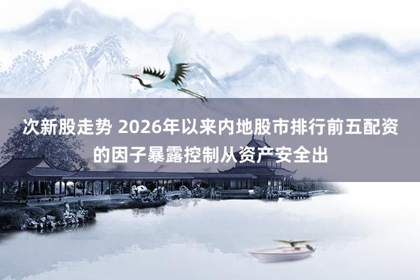 次新股走势 2026年以来内地股市排行前五配资的因子暴露控制从资产安全出