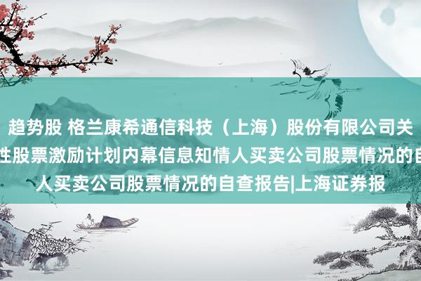 趋势股 格兰康希通信科技（上海）股份有限公司关于公司2026年限制性股票激励计划内幕信息知情人买卖公司股票情况的自查报告|上海证券报