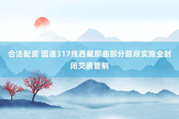 合法配资 国道317线西藏那曲部分路段实施全封闭交通管制